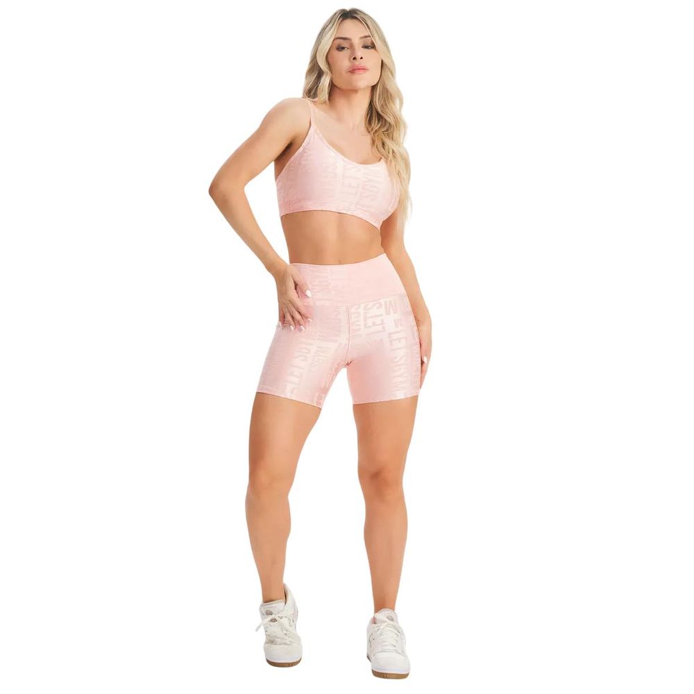 Shorts-Let-s-Gym-Velvet-Name-|-Feminino Shorts-Let-s-Gym-Velvet-Name-|-Feminino